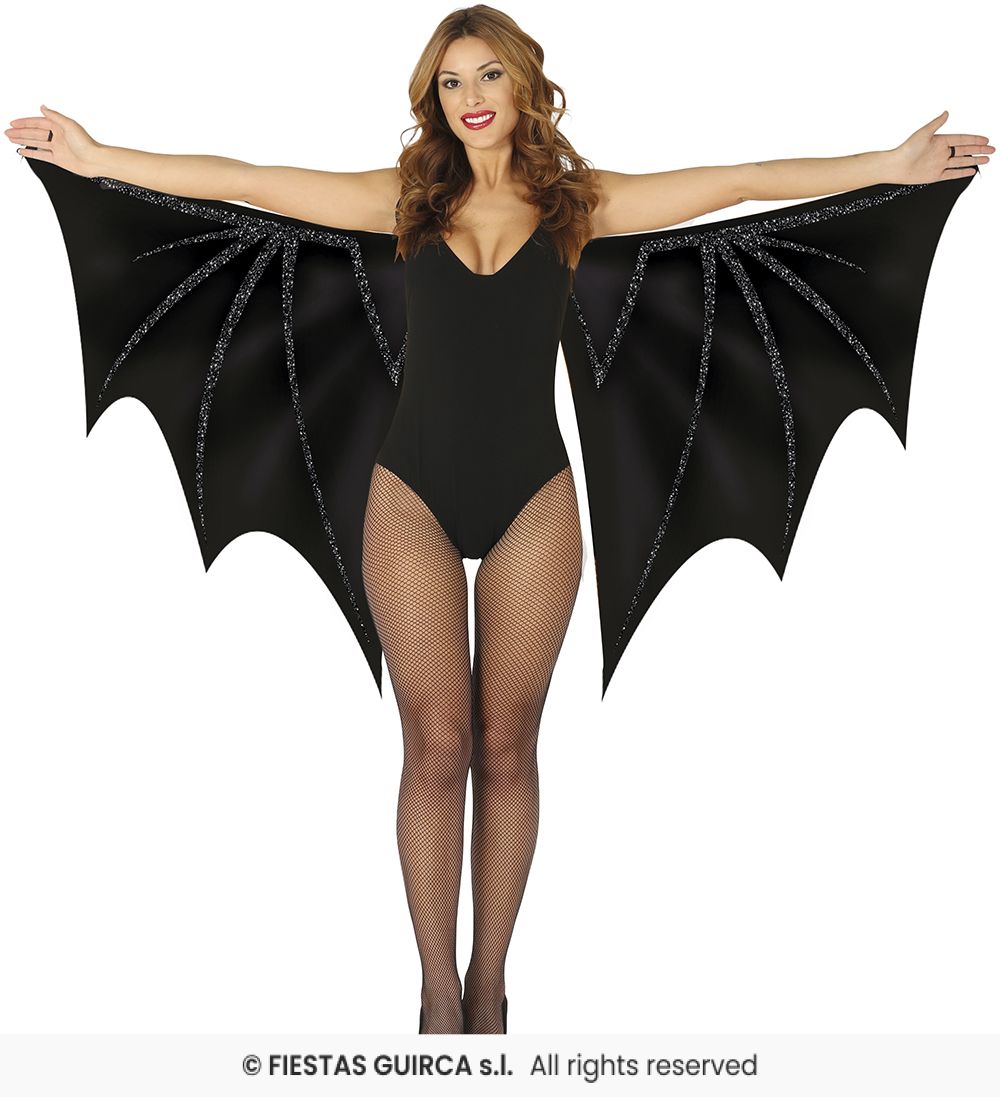 Black Bat Wings, Fabric - 170x80 cm