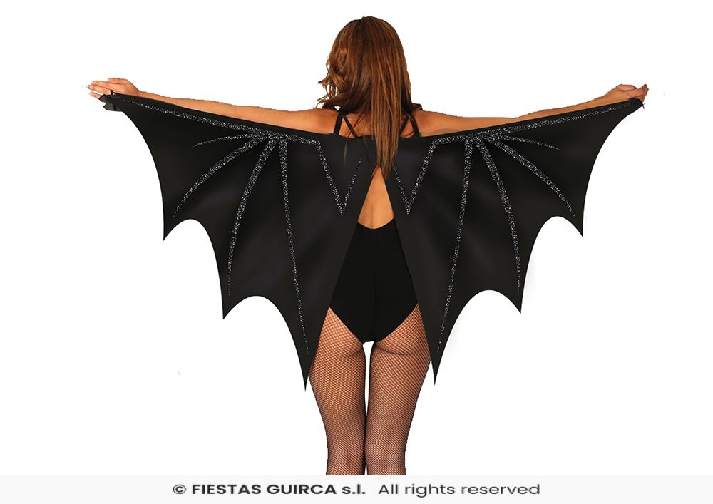 Black Bat Wings, Fabric - 170x80 cm