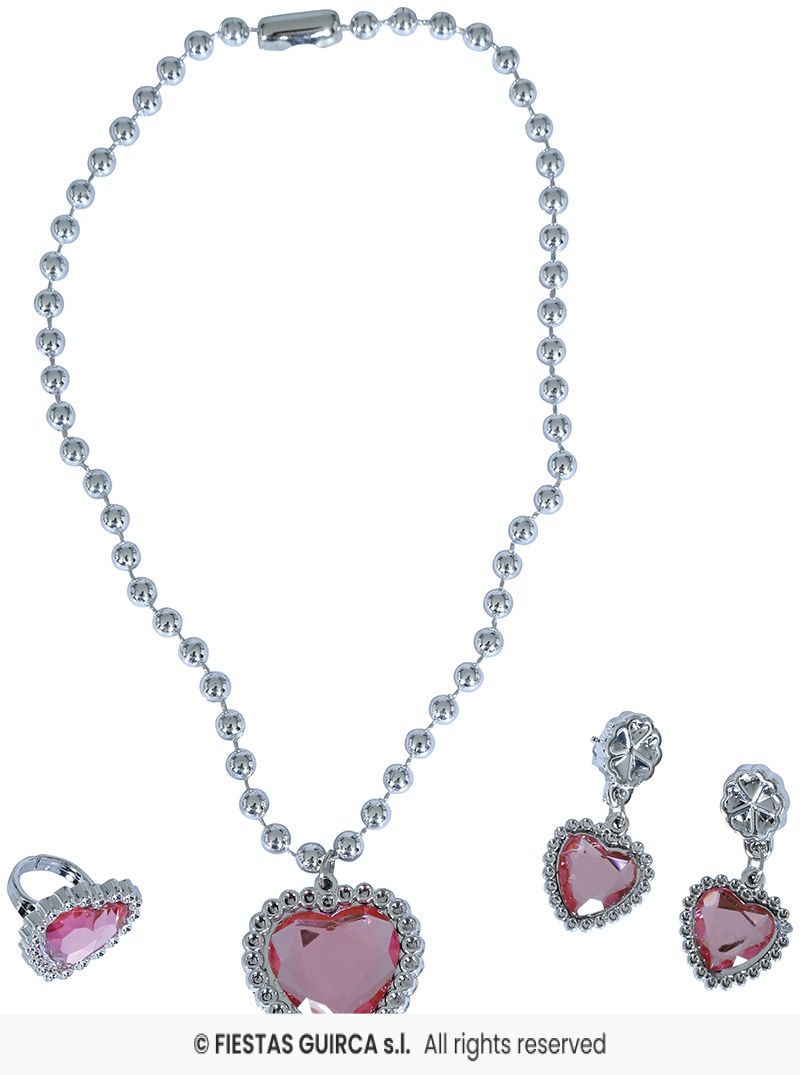 Princess Jewellery Heart set (necklace, ring and earrings)