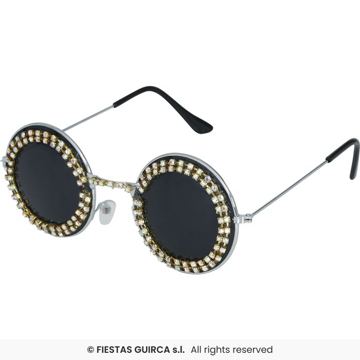 Round Glasses with Jewels