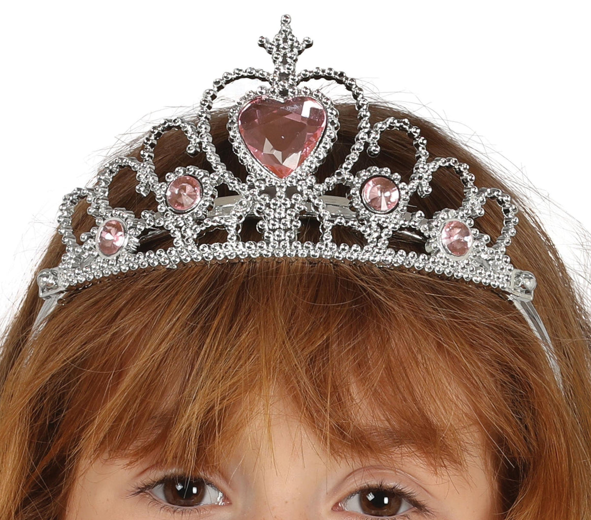 Princess Tiara Headband Pink Heart Detail - Kids