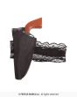 Black Lace Suspender with Gun 18cms