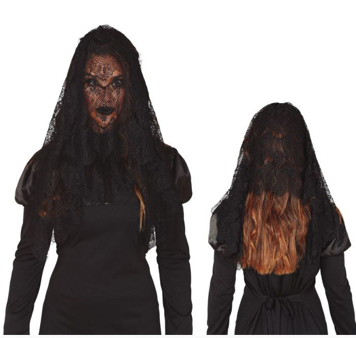 Black Veil, Haircomb - 60cm