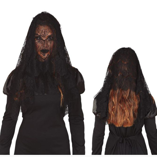 Black Veil, Haircomb - 60cm