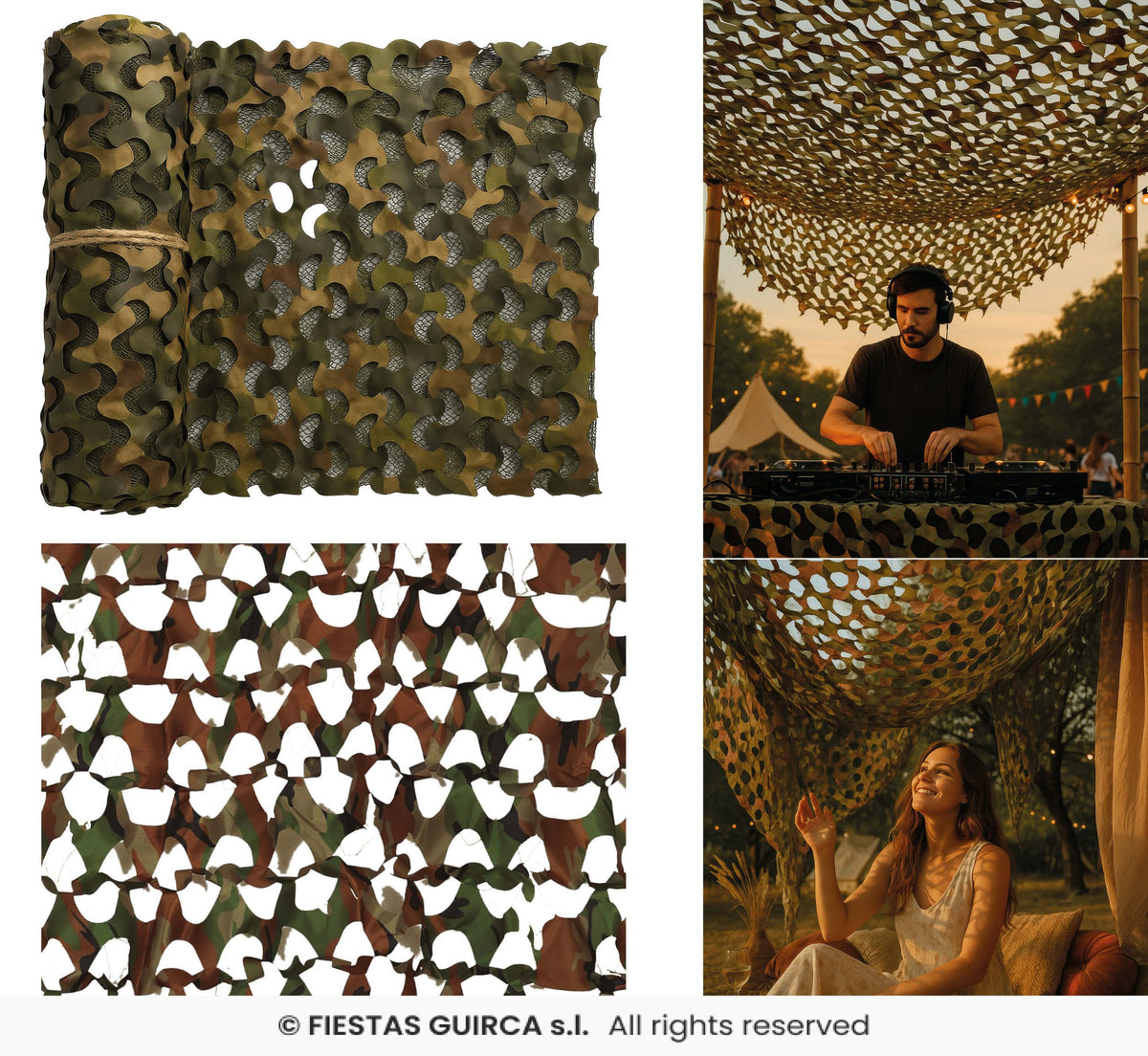 Camouflage Fabric 180x70 cms