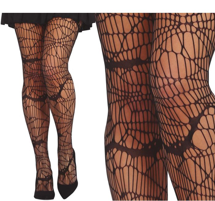Fishnet Spider Web Tights