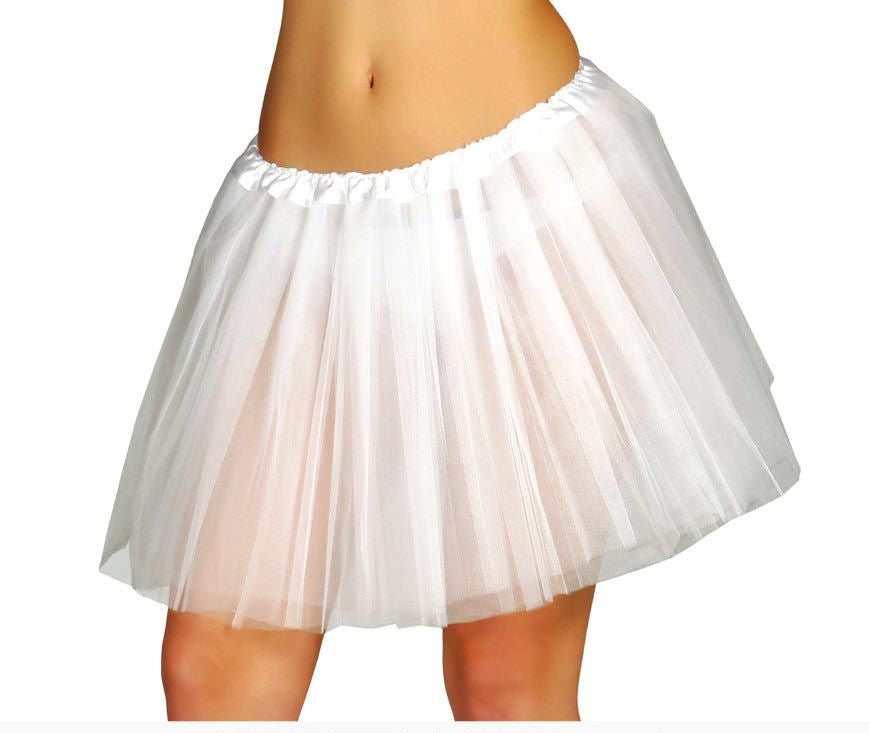White Adults Tutu, 40 cm