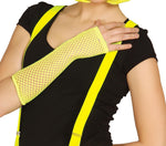 Yellow - Long fishnet Gloves