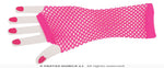 80's Neon Pink - Long fishnet Gloves