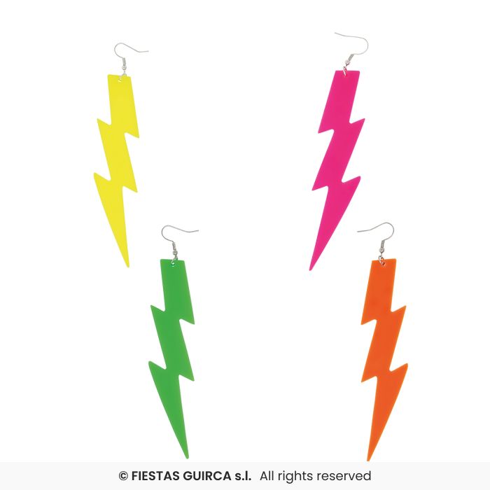 Earrings '80s Neon Assorted