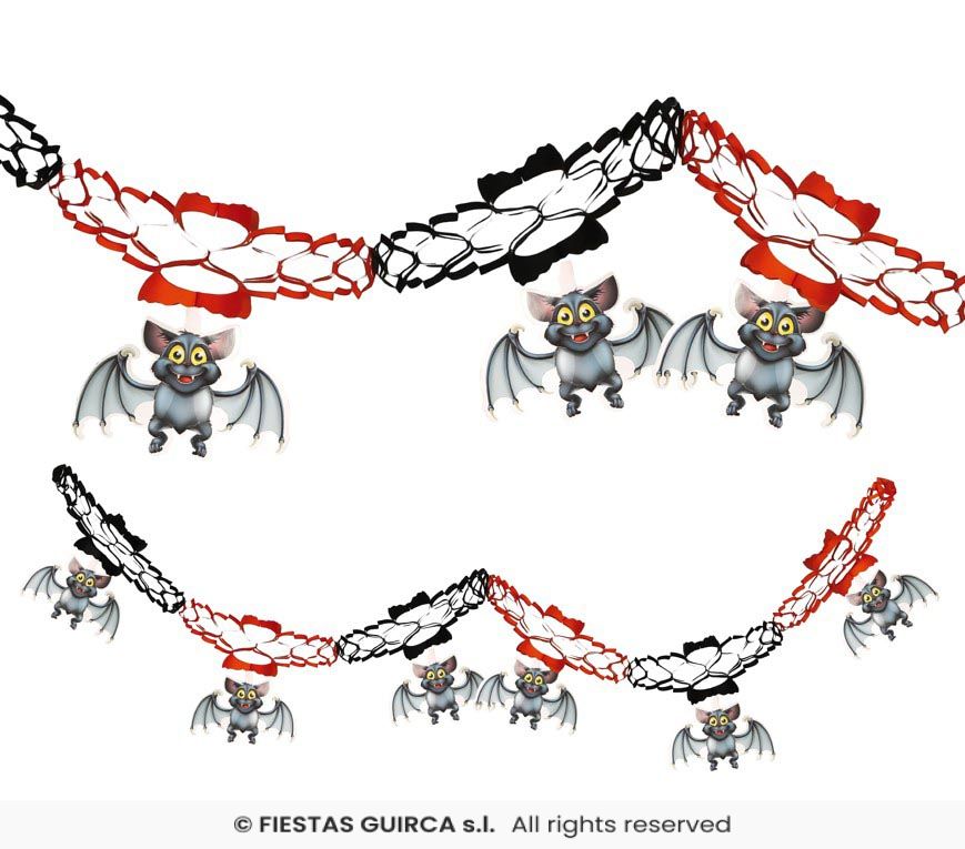 Halloween Fantasy Bat Garland 15x200cm