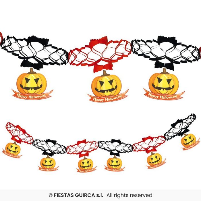 Happy Halloween Pumpkin Garland 15x200cm