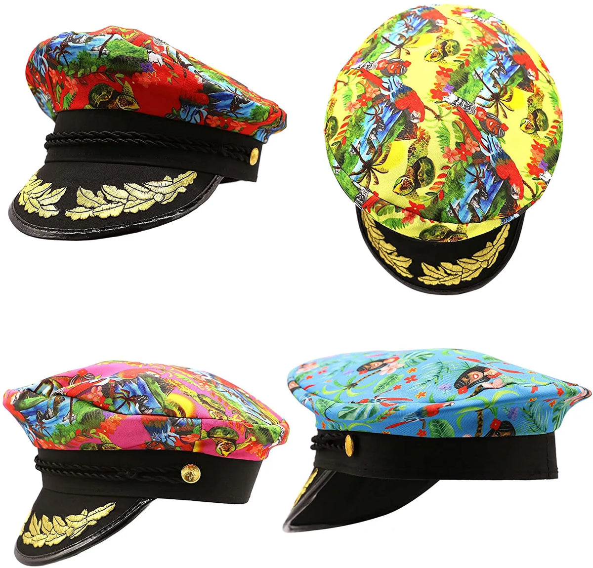 Hawaiian Print Hat