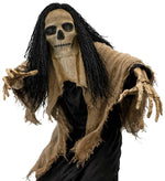 Halloween Adult Mask With Cape Skull With Hair