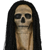 Halloween Adult Mask With Cape Skull With Hair