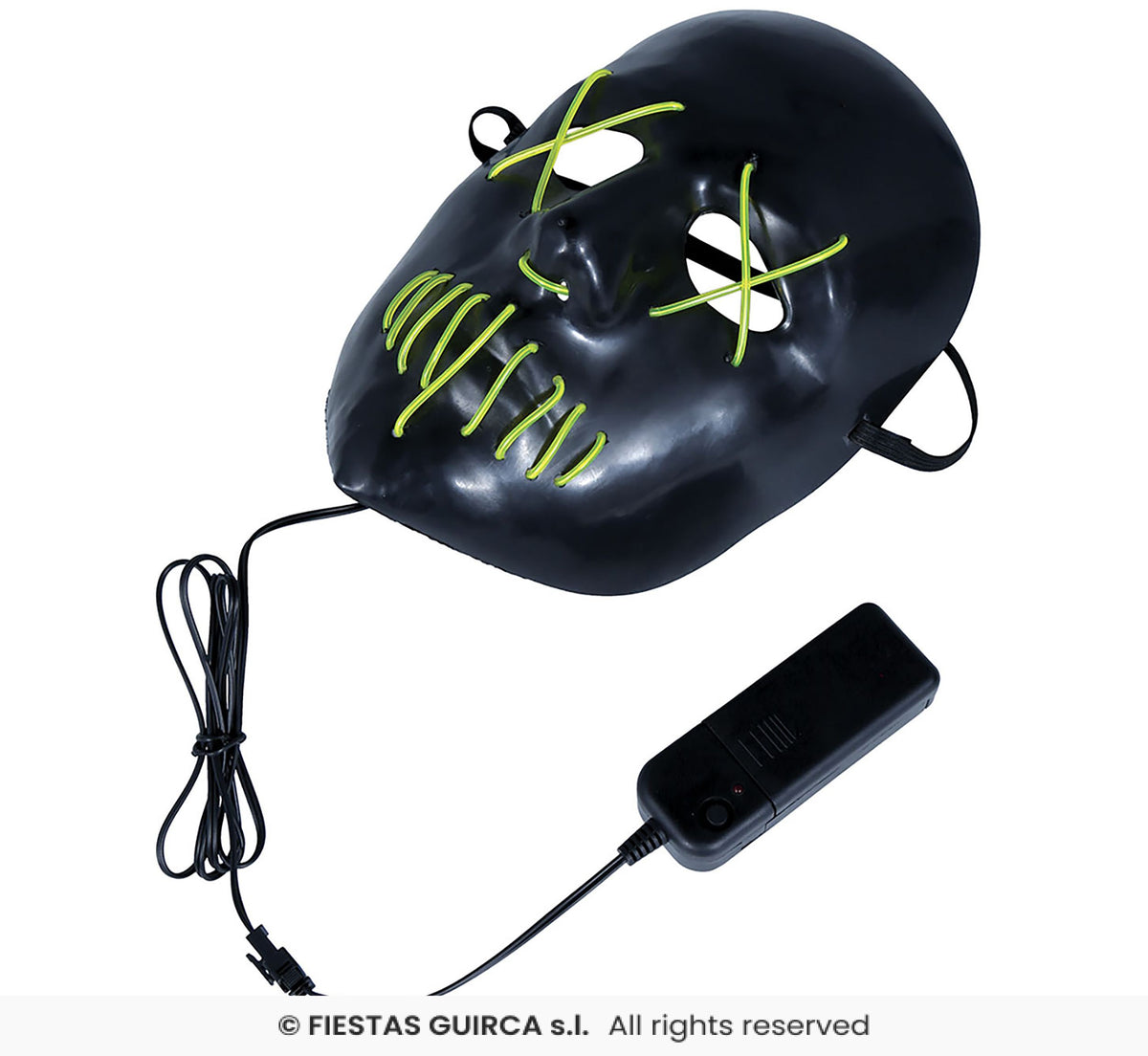 Black Mask with Light, PVC