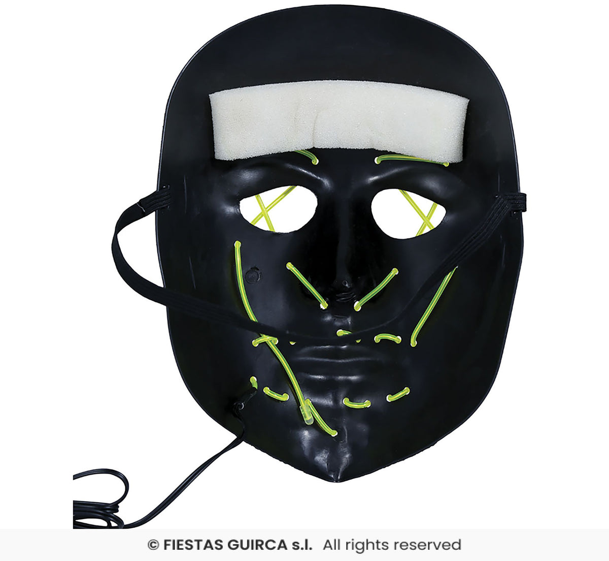 Black Mask with Light, PVC