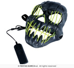 Black Smiling Mask with Light - PVC