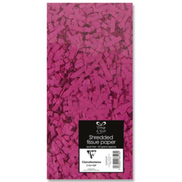 Fuchsia Pink Shredded Tissue Paper