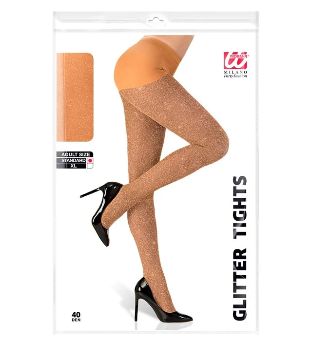 Adults Shimmering Gold Tights 40 Denier
