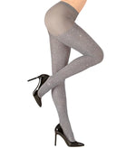 Adults Shimmering Silver Tights 40 Denier