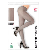 Adults Shimmering Silver Tights 40 Denier