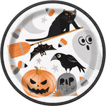 Bats & Boo's Halloween 9" Paper Plate - 8pk