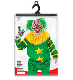 Adult Halloween Green Outer Space Horror Clown Jumpsuit