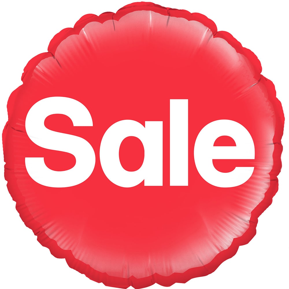18" Red Retail Sale Balloon