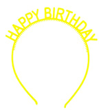 Happy Birthday Headbands - 4pk Party Favours