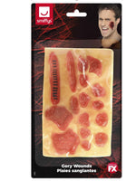 Smiffys Make-Up FX, Gory Wounds - 12pk