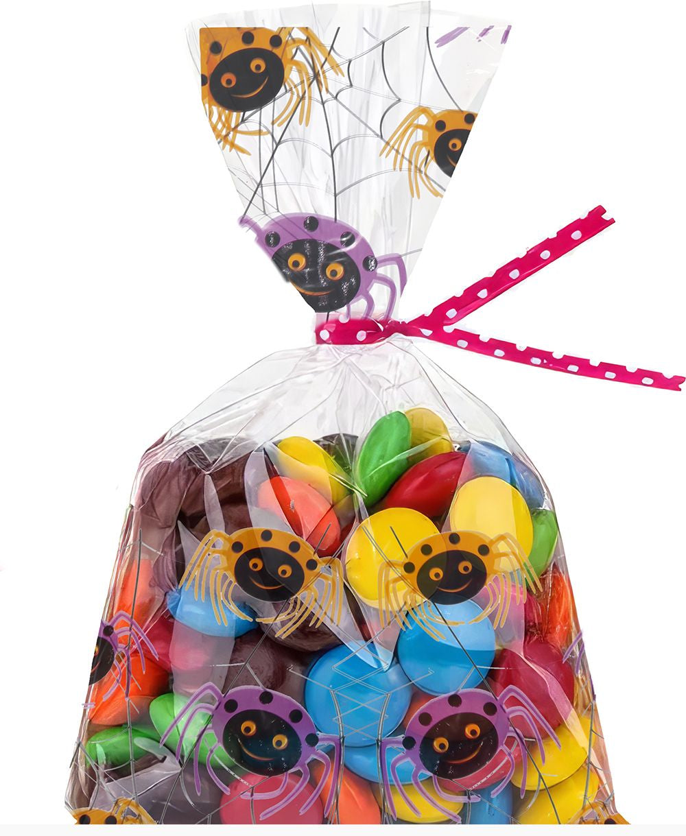Halloween Creepy Spider Cello Treat Bags - 20pk