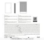 Grey Fabric Walkthrough Door Curtain - 100x200cm