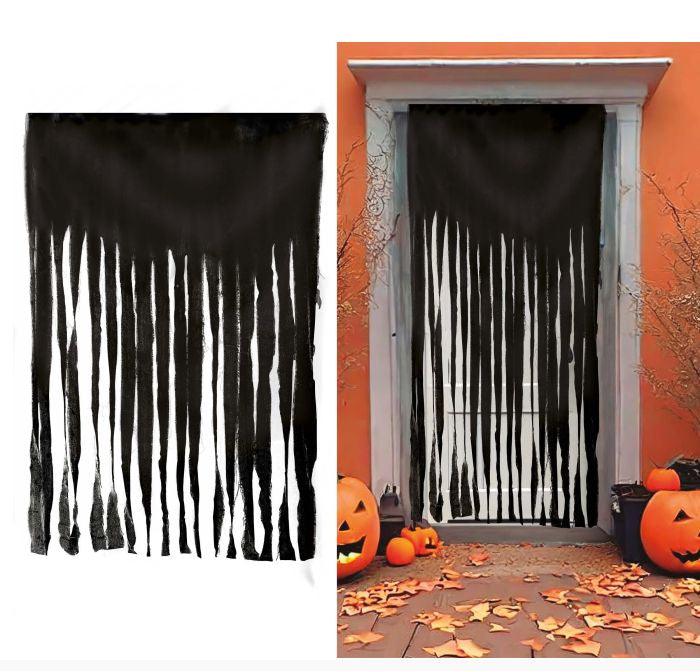 Black Creepy Curtain 100x200 cm