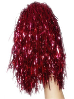 Pom Poms Metallic, Red