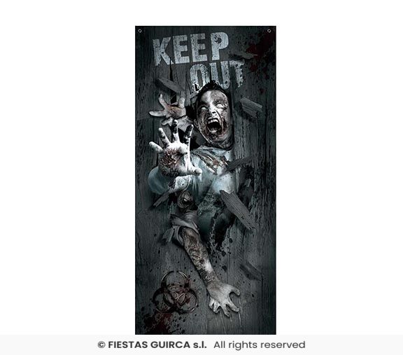 Zombie Attack Door Decoration 80x180cm