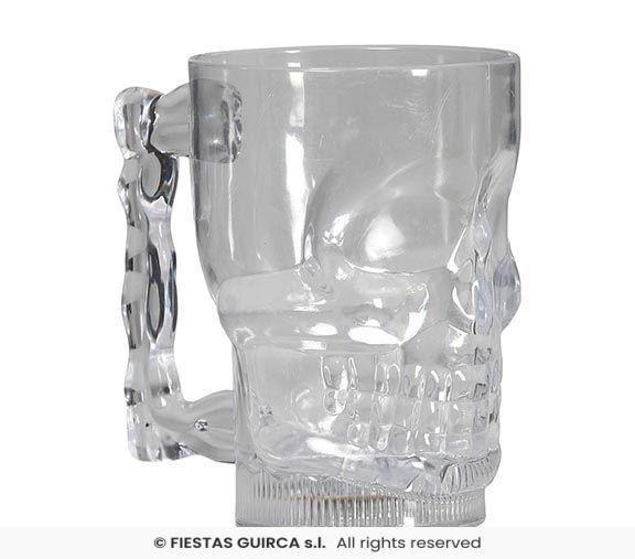 Skull Jug with Light - 500 ml, 10x14 cm