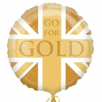 Sporting Olympics "GO FOR GOLD" 18" Foil Balloon