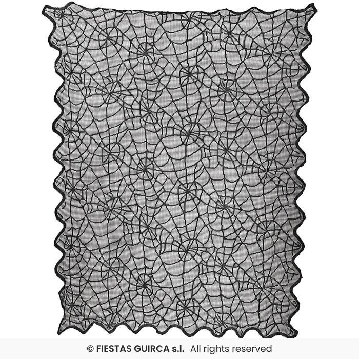 Black Lace Table Covering Web Design - 100x75cm
