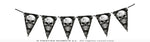 Skull Pennant Banner - 3m
