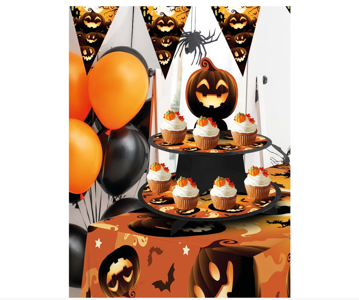3 Tier Halloween Pumpkin Treat Stand