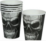 Black Skull Paper Cups - 6pk