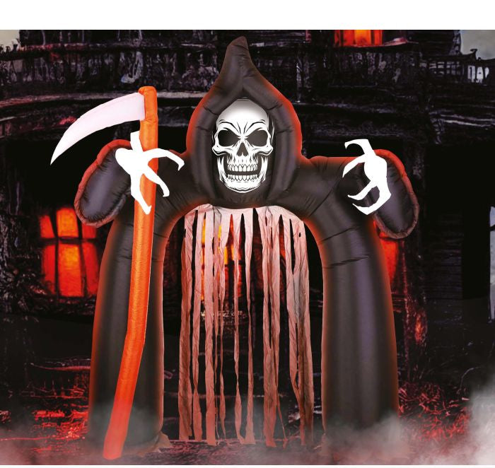 Grim Reaper Arch with Curtain - inflatable, 200x180 cm