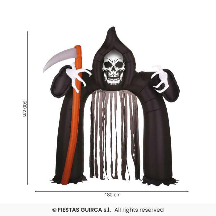 Grim Reaper Arch with Curtain - inflatable, 200x180 cm