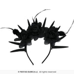 Black Flower Headband