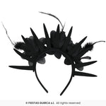 Black Flower Headband