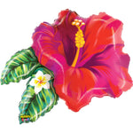 Mighty Bright Hibiscus Flower Shape Foil Balloon