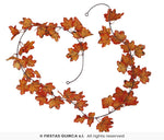 Orange Leaves Garland 190cm