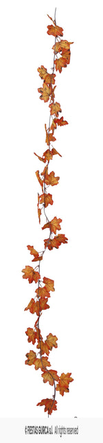 Orange Leaves Garland 190cm