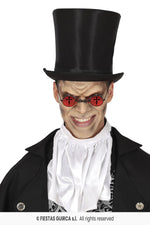Gothic Black Cross Red Specs